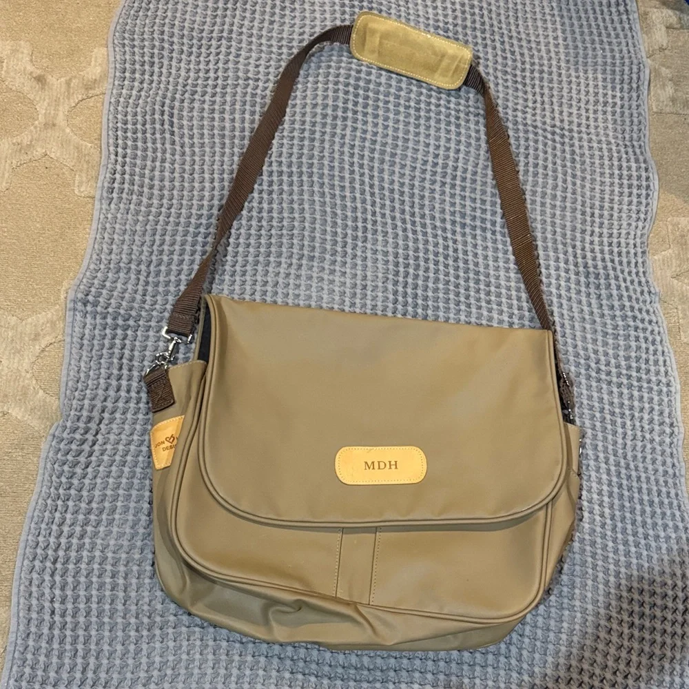 Jon Hart Tan Messenger Bag